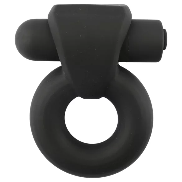 Pulselock Vantr - wibrujący pierścień na penisa i jądra z akumulatorem (czarny) - 25 mm