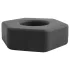 Pulselock Forge - silikonowy pierścień na penisa w kształcie nakrętki (czarny) - 22 mm