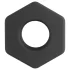 Pulselock Forge - silikonowy pierścień na penisa w kształcie nakrętki (czarny) - 22 mm