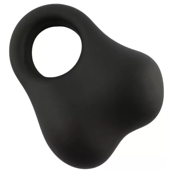 Pulselock Taur - silikonowy pierścień na jądra z obciążonymi kulkami (czarny)