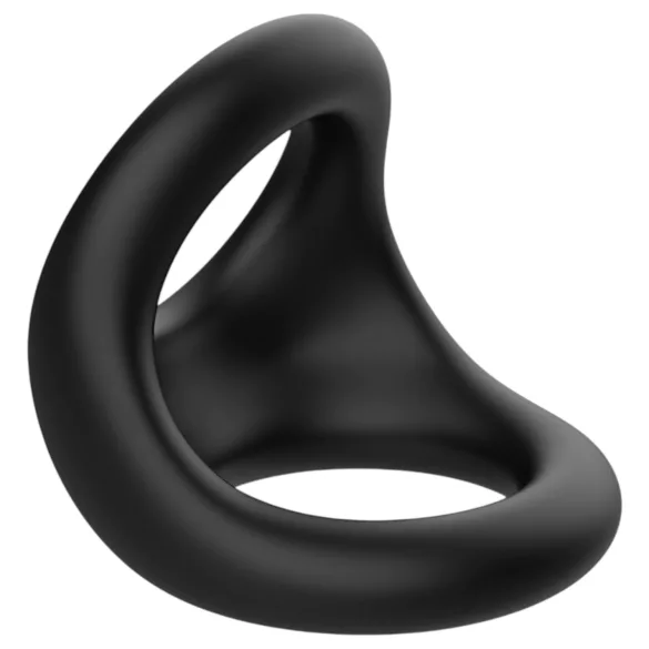 Pulselock Taur - pierścień na penisa i jądra z wypustkami (czarny)