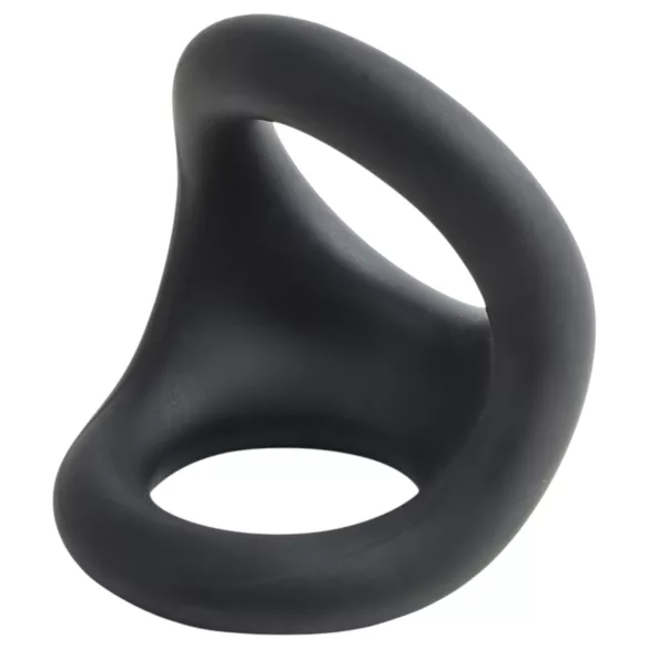 Pulselock Taur - pierścień na penisa i jądra z wypustkami (czarny)