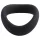 Pulselock Cocktura - skręcony silikonowy pierścień na penisa (czarny) - 50 mm