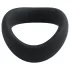 Pulselock Cocktura - skręcony silikonowy pierścień na penisa (czarny) - 50 mm