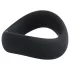 Pulselock Cocktura - skręcony silikonowy pierścień na penisa (czarny) - 50 mm