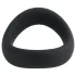 Pulselock Cocktura - skręcony silikonowy pierścień na penisa (czarny) - 50 mm