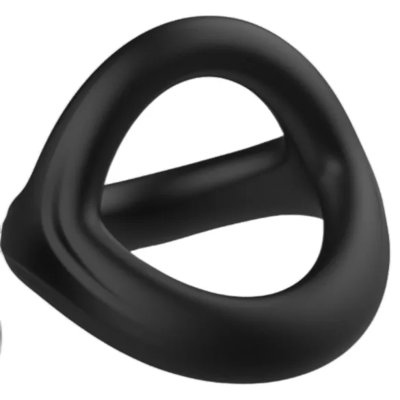 Pulselock Taur - pierścień na penisa i jądra w kształcie litery Y (czarny) - M