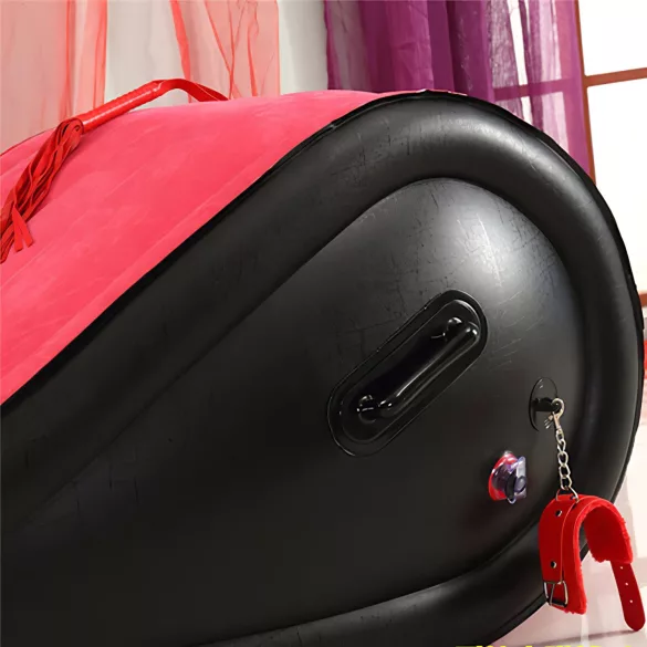 Magic Pillow - dmuchany mebel BDSM z kajdankami - duży - czerwony