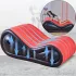 Magic Pillow - dmuchany mebel BDSM z kajdankami - duży - czerwony