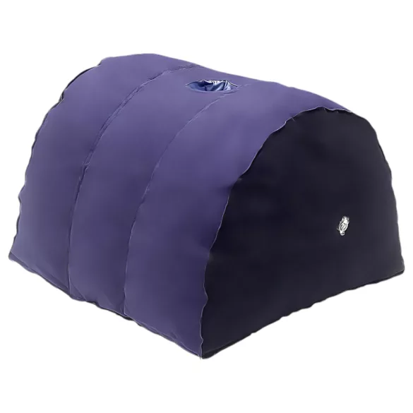 Desirel Magic Pillow - dmuchana poduszka erotyczna z uchwytem na dildo (fioletowa)