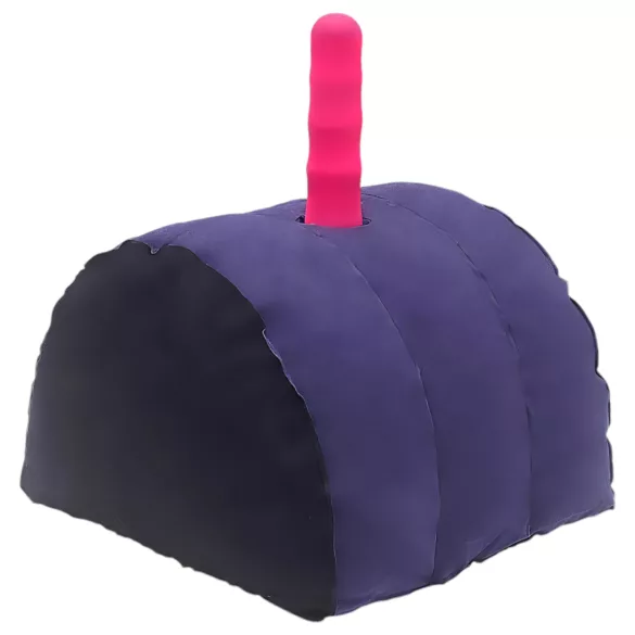 Desirel Magic Pillow - dmuchana poduszka erotyczna z uchwytem na dildo (fioletowa)