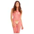 Rene Rofe - bodystocking siateczkowy - różowy - S-L