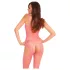 Rene Rofe - bodystocking siateczkowy - różowy - S-L