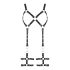 ZADO - skórzany harness body - czarny