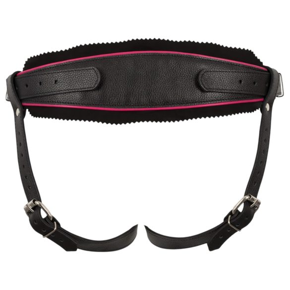 ZADO - majtki skórzane do strap-on - czarne - S-L