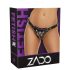 ZADO - majtki skórzane do strap-on - czarne - S-L