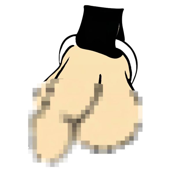 ZADO - uprząż męska skórzana - czarna - S-L