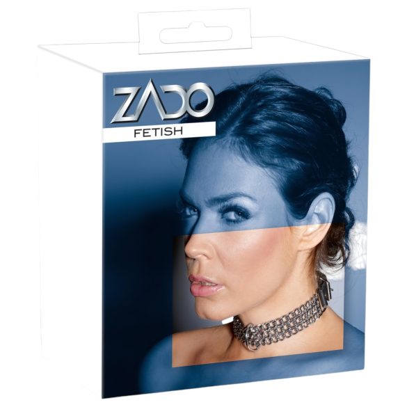 ZADO - srebrna obroża z łańcuszkiem