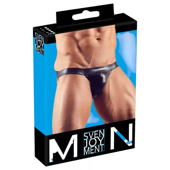 Svenjoyment - jockstrap męski - połyskujący - czarny - XXL