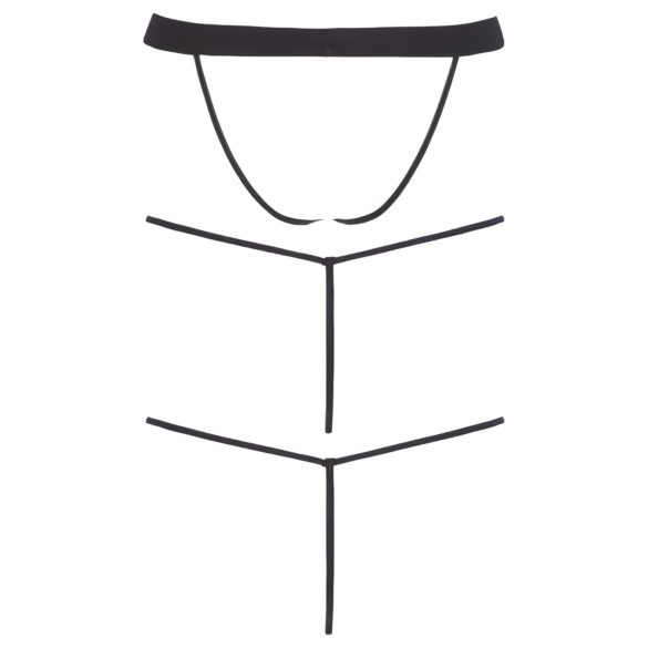 Svenjoyment - męski zestaw stringów - czarny (3-częściowy) S-L