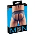 Svenjoyment - jockstrap męski z otwartym krokiem - czarno-niebieski - L