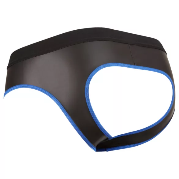 Svenjoyment - jockstrap męski z otwartym krokiem - czarno-niebieski - L