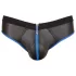 Svenjoyment - jockstrap męski z otwartym krokiem - czarno-niebieski - L