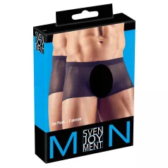   Svenjoyment - przezroczysty zestaw bokserek - czarny - 2 sztuki - S-L