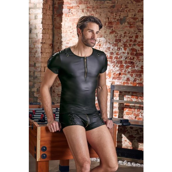 NEK - matowa koszulka z krótkim rękawem (czarna) - M