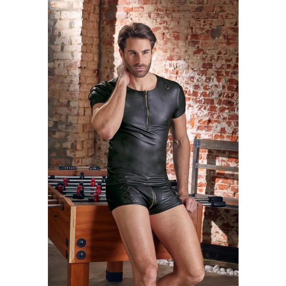 NEK - matowa koszulka z krótkim rękawem (czarna) - 2XL