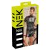 NEK - męska bluza z czerwonymi wstawkami i zamkiem (czarna) - XL