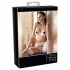 Abierta Fina - biustonosz komplet - otwarty krój - czarny - 80B/M