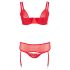Cottelli Plus Size - Zestaw Modnej Bielizny (czerwony)