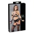 Cottelli Bondage - komplet bielizny erotycznej z koronki 5-częściowy - XL