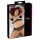 Cottelli Plus Size - komplet bielizny z koralikami - czarny