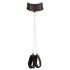 Cottelli Bondage - koronkowy, błyszczący zestaw bielizny (4 części) - XL