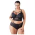 Cottelli Plus Size - koronkowy biustonosz z ramiączkami (czarny) - 95F