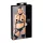 Cottelli Bondage - biustonosz push-up z kajdankami - błyszczący czarny - XL
