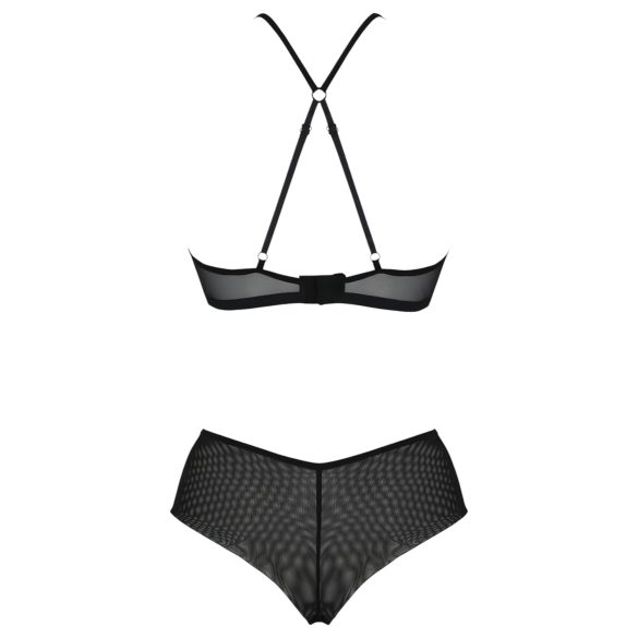 Passion Eco Kerria - koronkowy zestaw bikini (czarny)