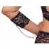 Cottelli Bondage Plus Size - koronkowy zestaw biustonoszy (czarny) - 4XL