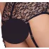 Cottelli Bondage Plus Size - koronkowy zestaw biustonoszy (czarny) - 4XL