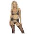 Kissable - zestaw bielizny (czarny) - L/XL