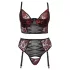 Cottelli Plus Size - komplet bielizny - biustonosz i figi - czerwony