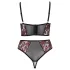 Cottelli Plus Size - komplet bielizny - biustonosz i figi - czerwony