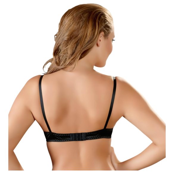 Cottelli - biustonosz typu push-up - basic - czarny - 80B