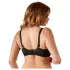 Cottelli Plus Size - biustonosz otwarty - czarny - 85E