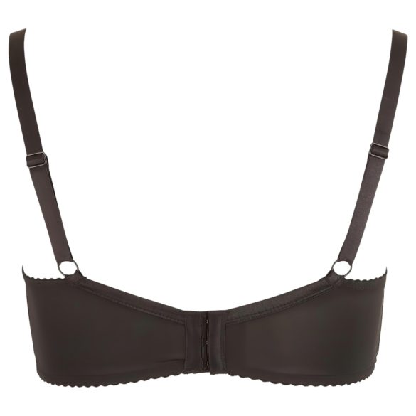 Cottelli Plus Size - usztywniany podnoszący biustonosz (czarny) - 90D