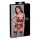 Cottelli Bondage - Matowy, koronkowy biustonosz typu push-up (czerwony) - XL
