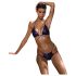Obsessive Balitta - błyszczące bikini na szyję (fioletowe) - L
