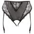 Cottelli Plus Size - koronkowy, otwarty gorset dla kobiet (czarny) - XXXXL